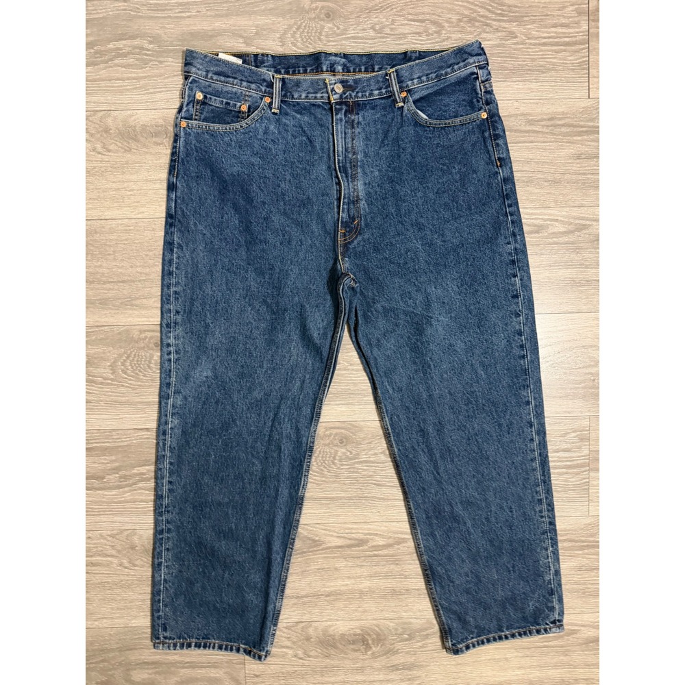 Levis 550 Relaxed Fit Tapered Leg Blue Denim Jeans Mens 42x30 Medium Wash